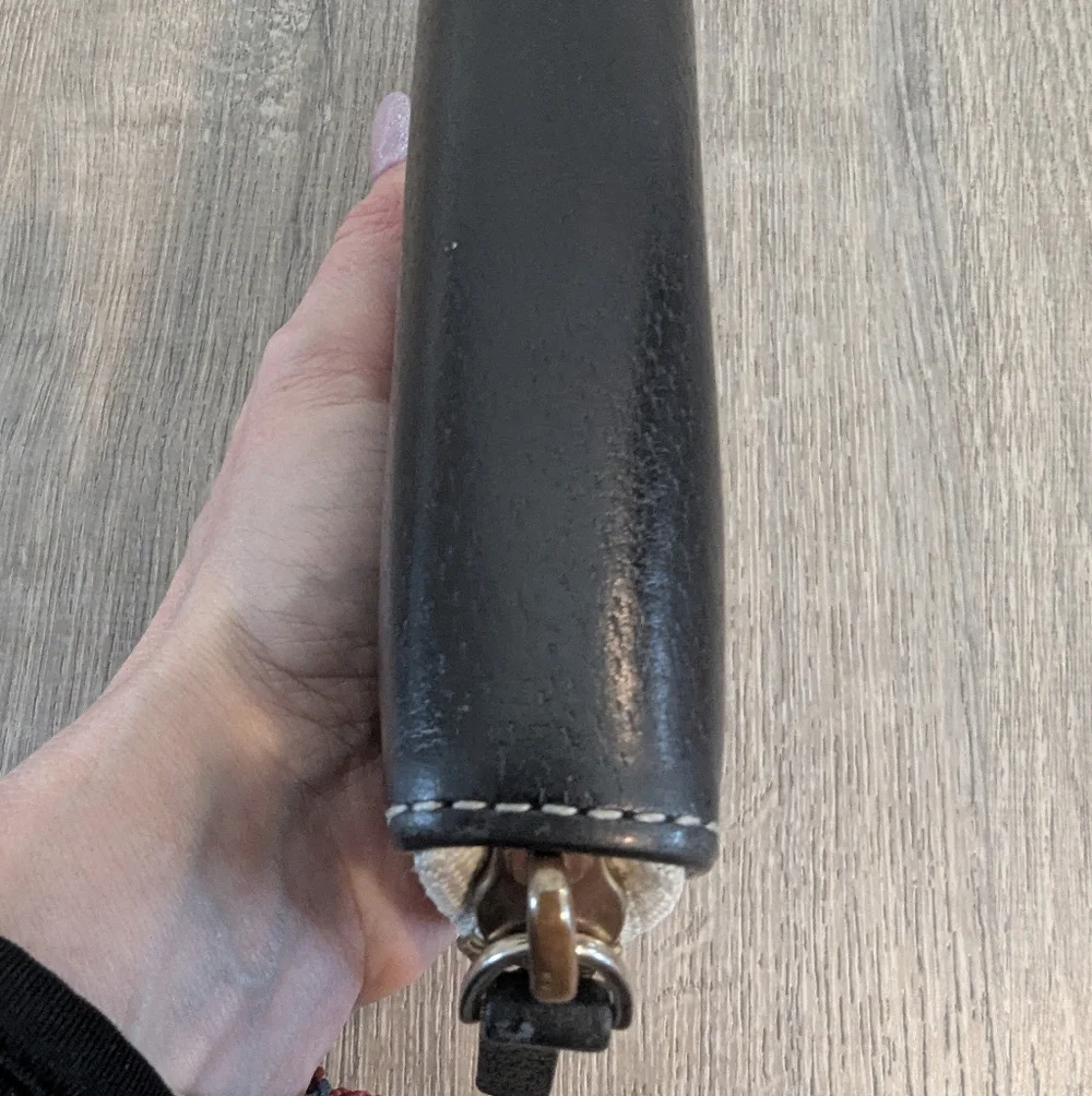 Kate Spade Colorblock Black  Cream Leather Wallet